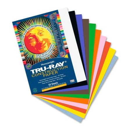 Pacon Pacon Tru-Ray Construction Paper 9in x 12in Assorted 103031